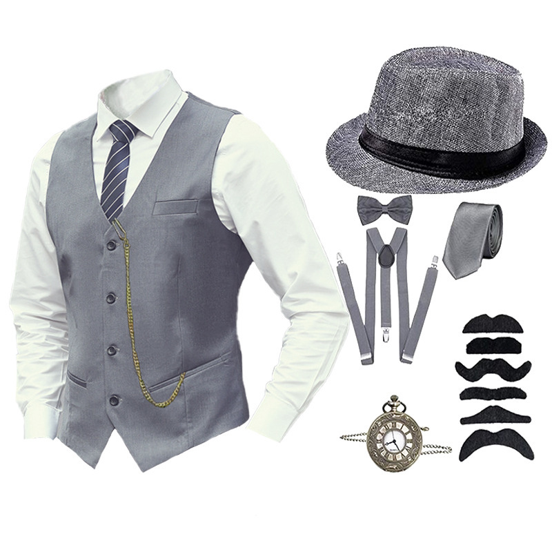 Men'S Accessories In The 1920S - Set di 8 Pezzi Accessori Uomo