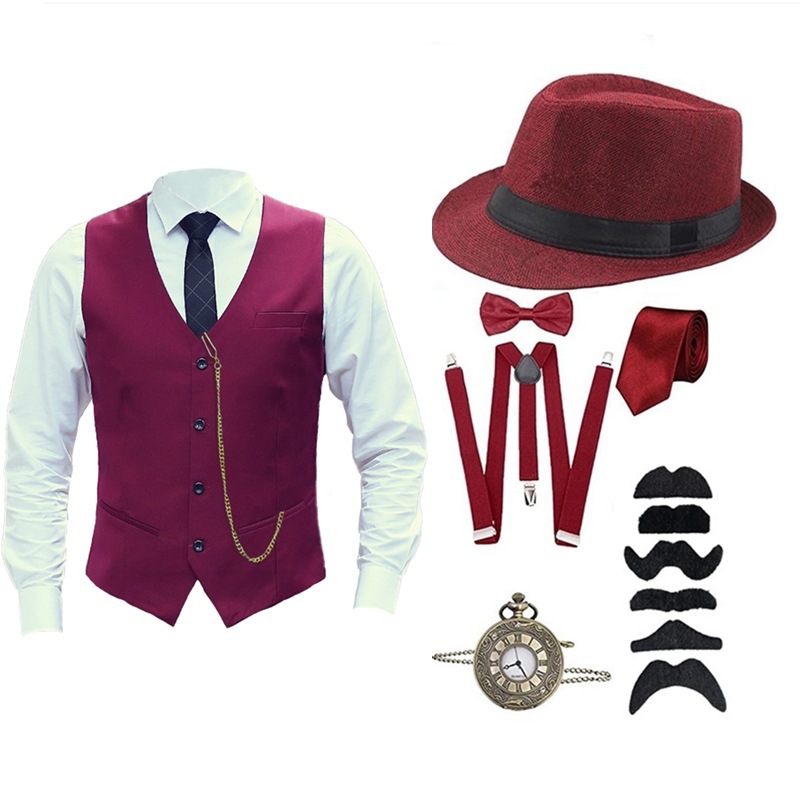 Set di 8 Pezzi Accessori Uomo  - Men'S Accessories In The 1920S recensione e prezzo