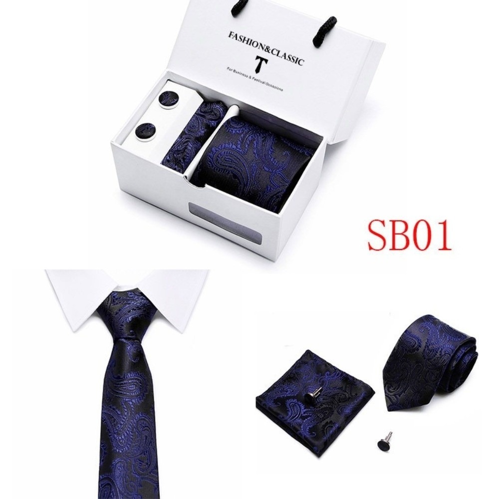 Cravatta in seta jacquard intr - Neck Tie Set Box recensione e prezzo